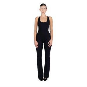 Davis active Backless Flare Jumpsuit Black